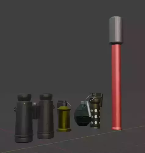 LOW POLY Military Pack
