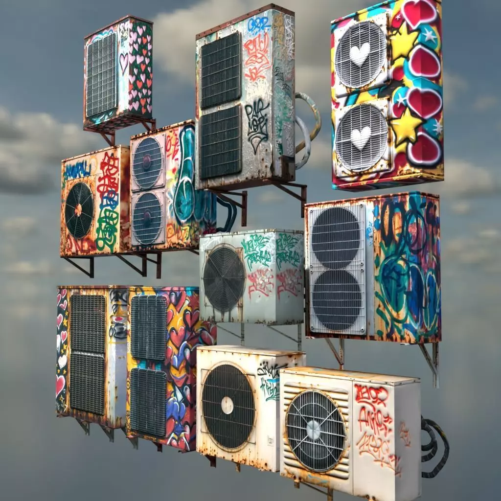 AIR CONDITIONER PACK 3D model