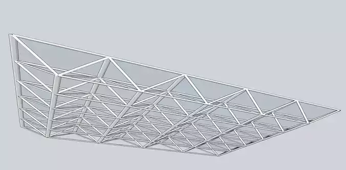 roof tensile structure 3d model
