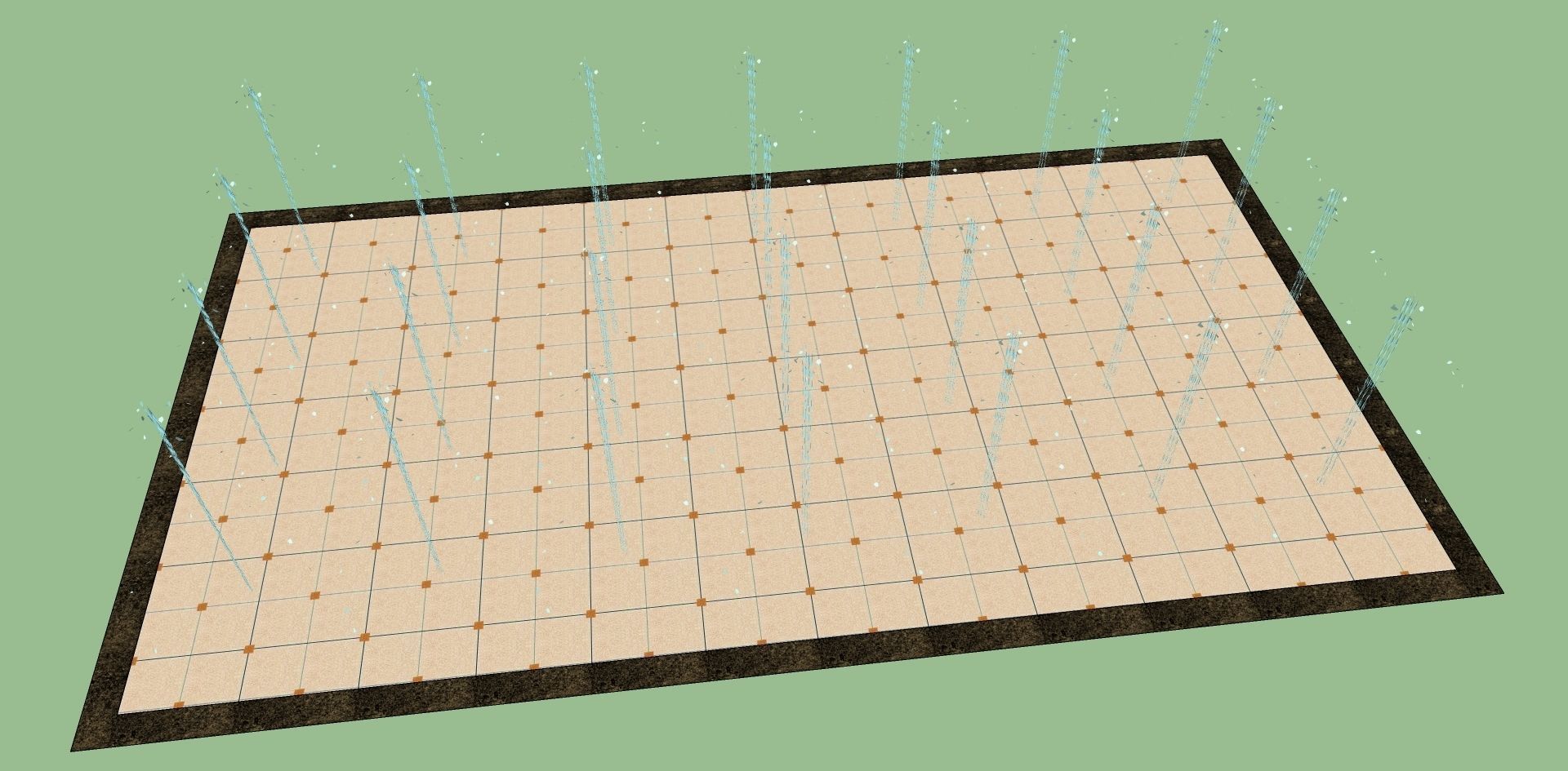 water jet on flooring 3d sketchup model 3D model_2