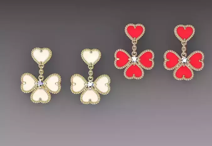 Earrings 3D print model