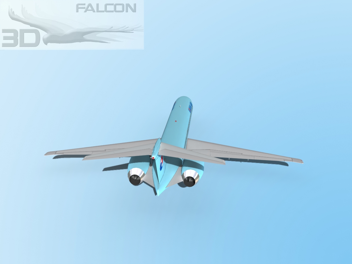 Falcon3D MD-80 Korean Air 3D model_7