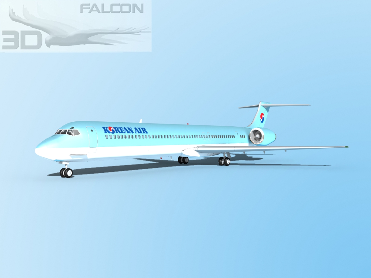 Falcon3D MD-80 Korean Air 3D model_3