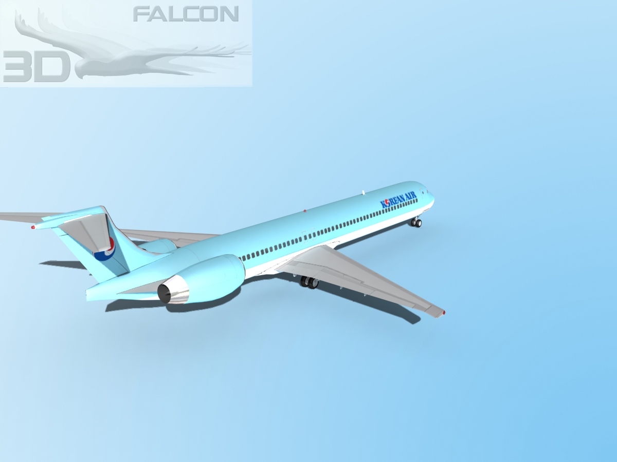 Falcon3D MD-80 Korean Air 3D model_6