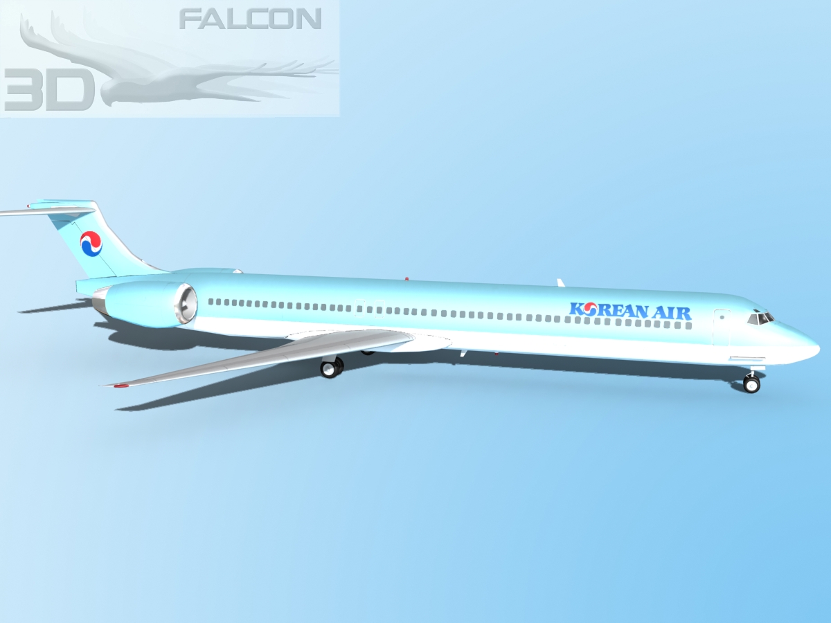 Falcon3D MD-80 Korean Air 3D model_4