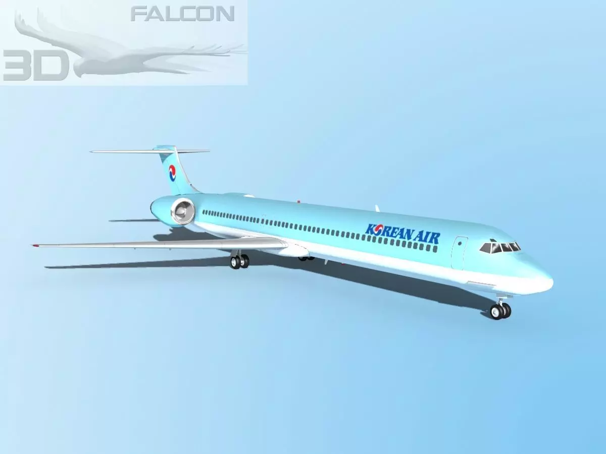 Falcon3D MD-80 Korean Air 3D model_0