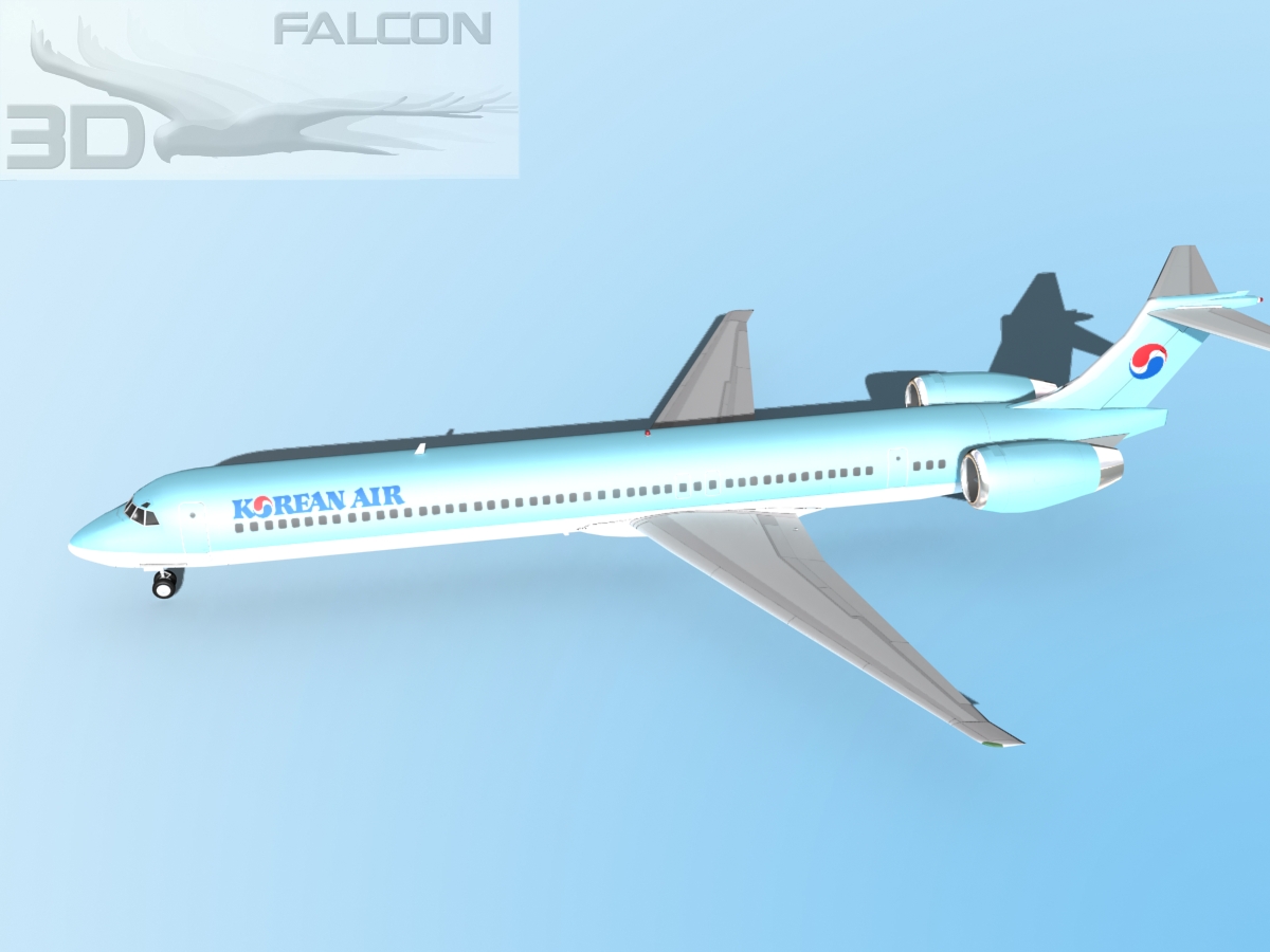 Falcon3D MD-80 Korean Air 3D model_9