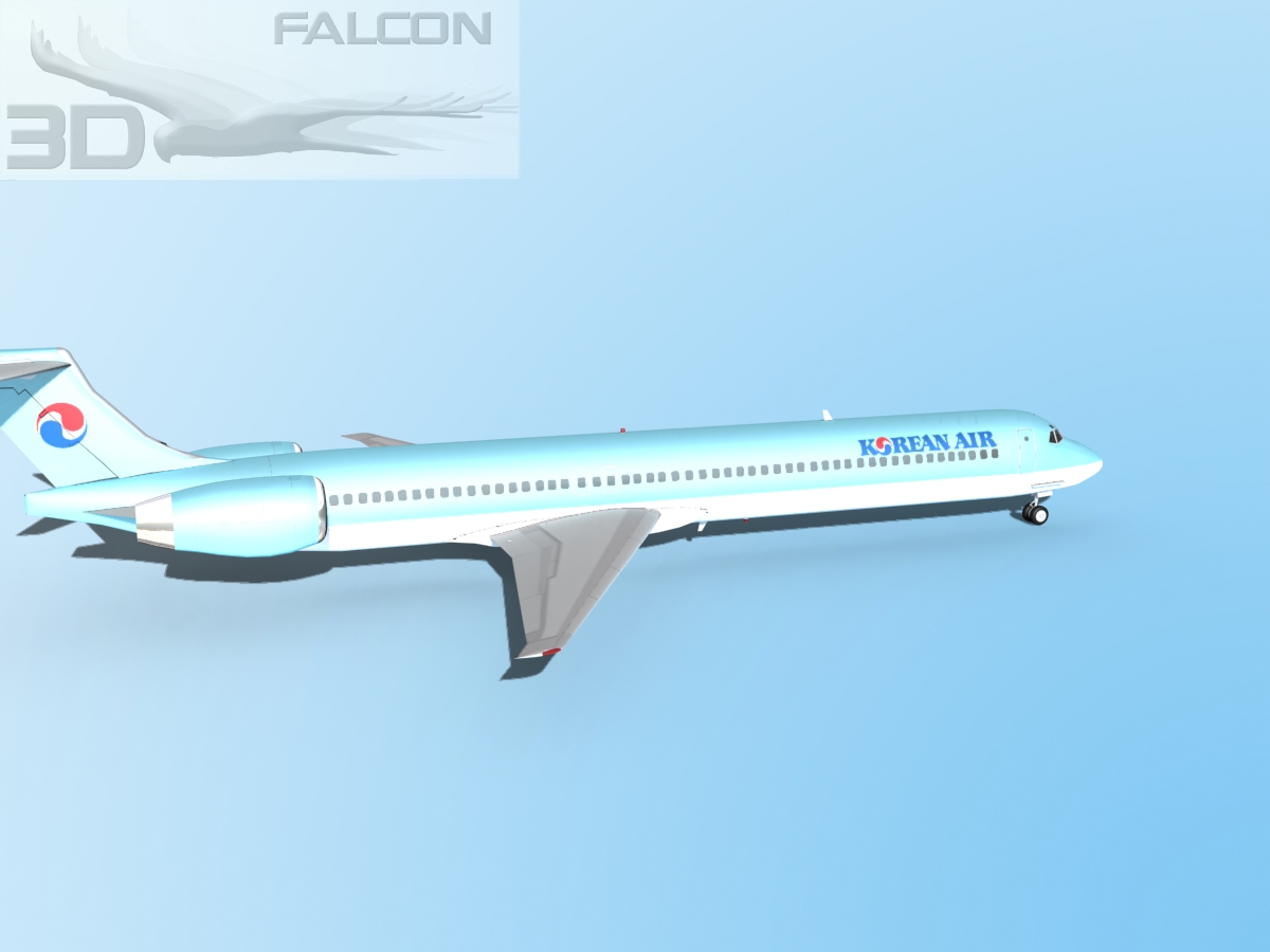 Falcon3D MD-80 Korean Air 3D model_5