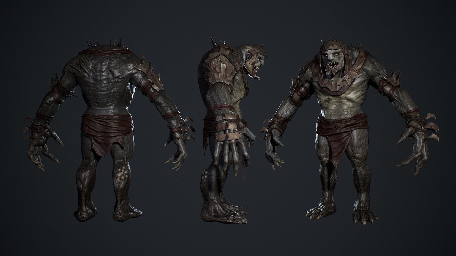 Troll Low-poly 3D model_9