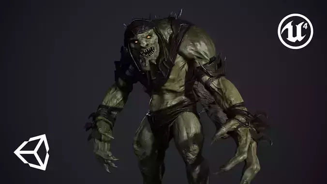 Troll Low-poly 3D model
