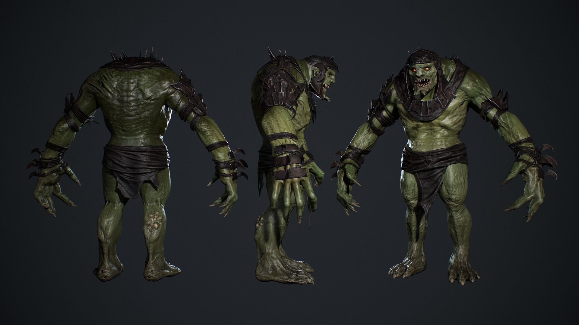 Troll Low-poly 3D model_7