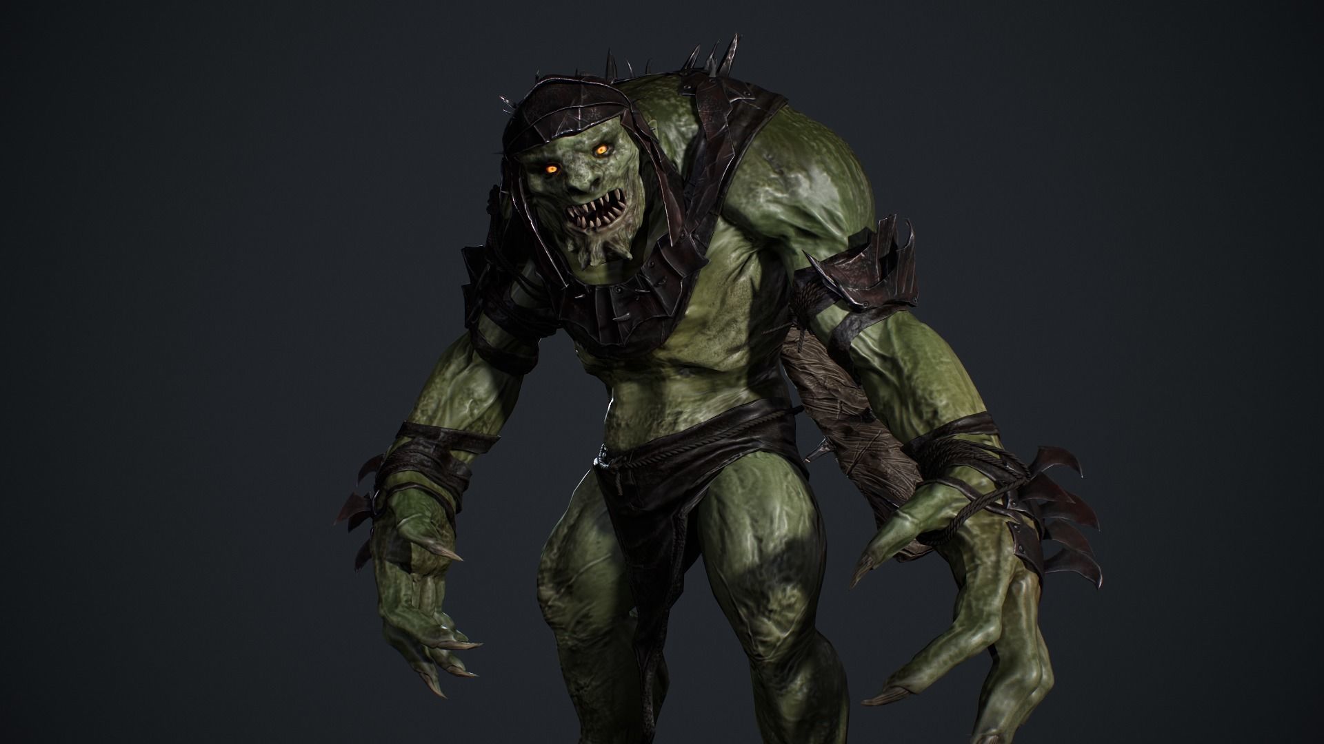 Troll Low-poly 3D model_5