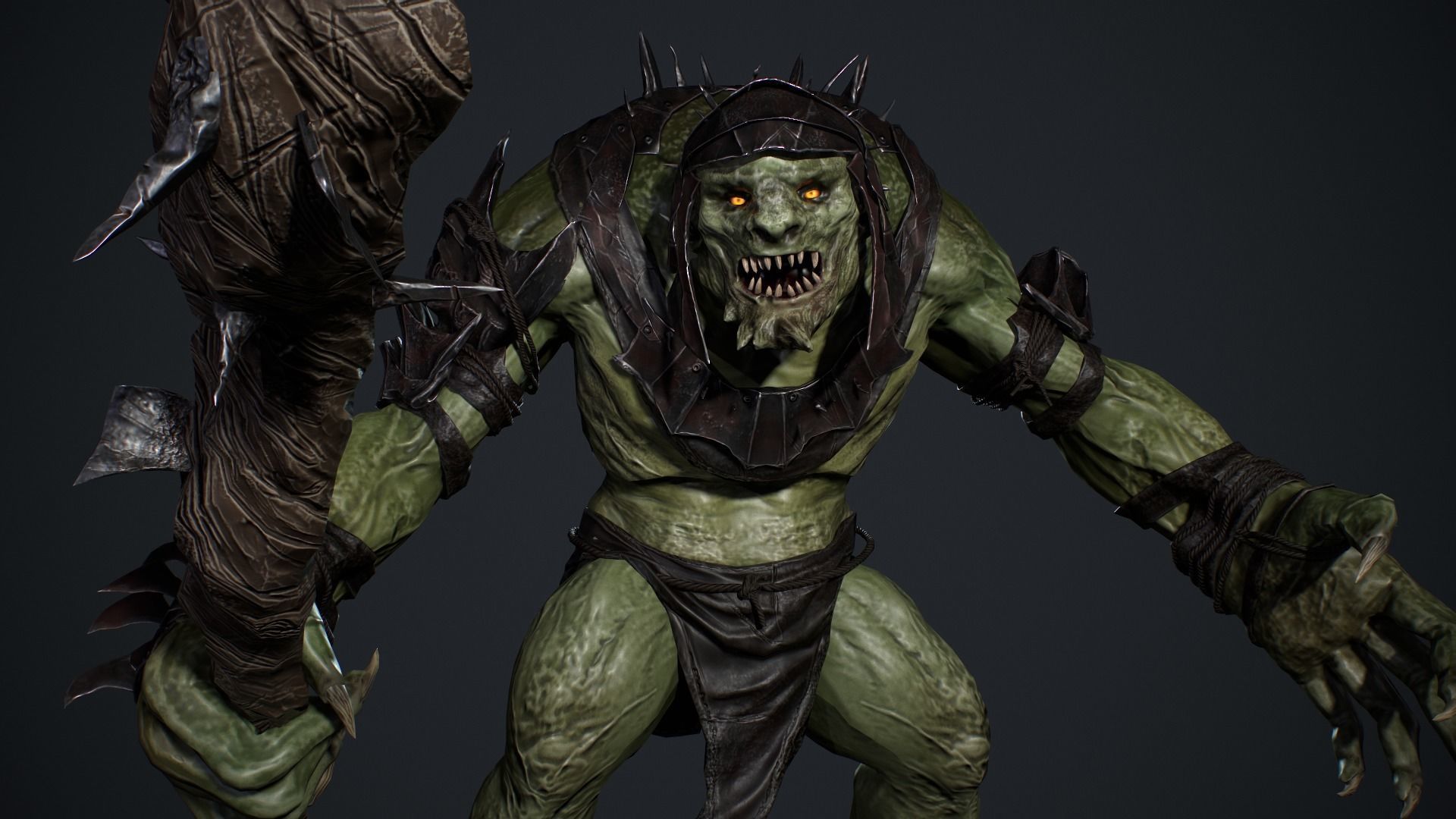 Troll Low-poly 3D model_12