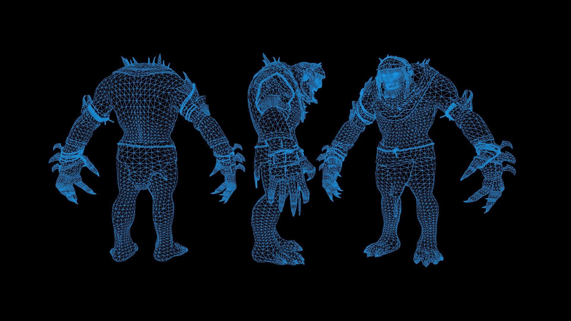 Troll Low-poly 3D model_10
