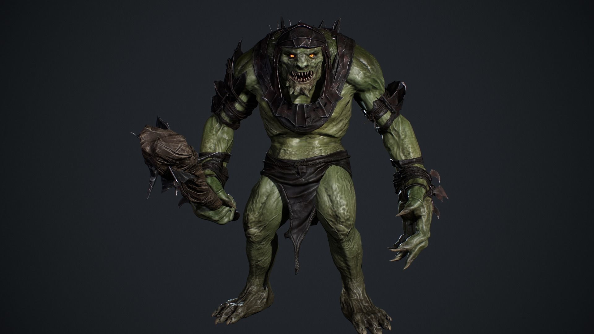 Troll Low-poly 3D model_11