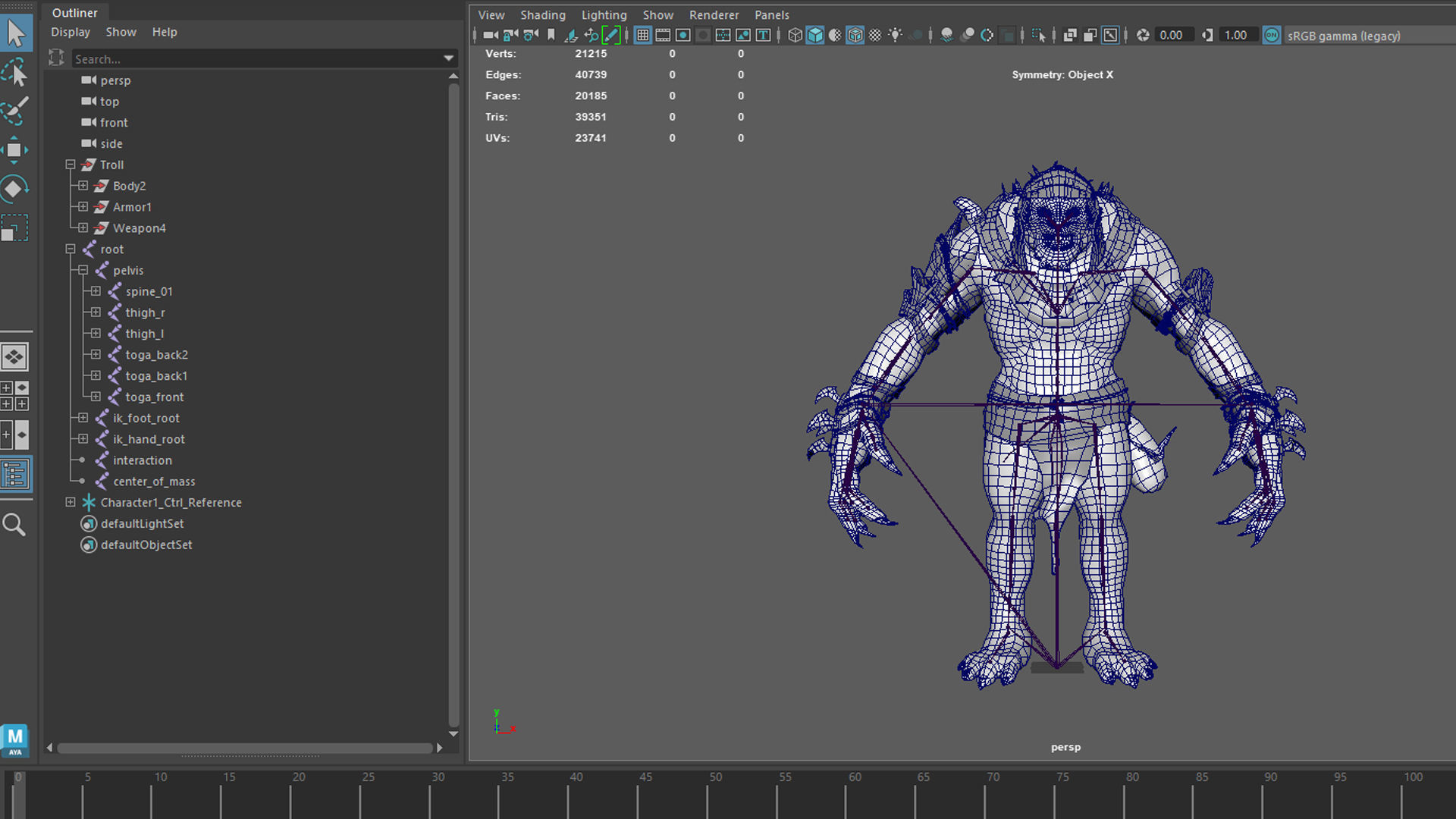 Troll Low-poly 3D model_33