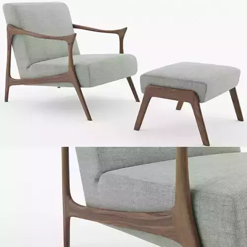 Casa Cervo Armchair And Pouf