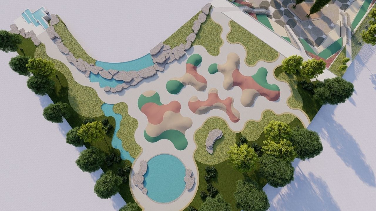 City park-Park-landscape 3D model_9