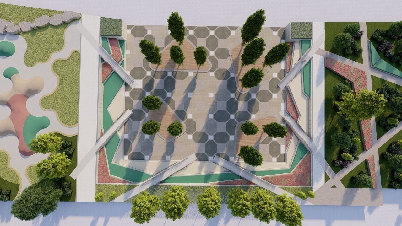 City park-Park-landscape 3D model_19