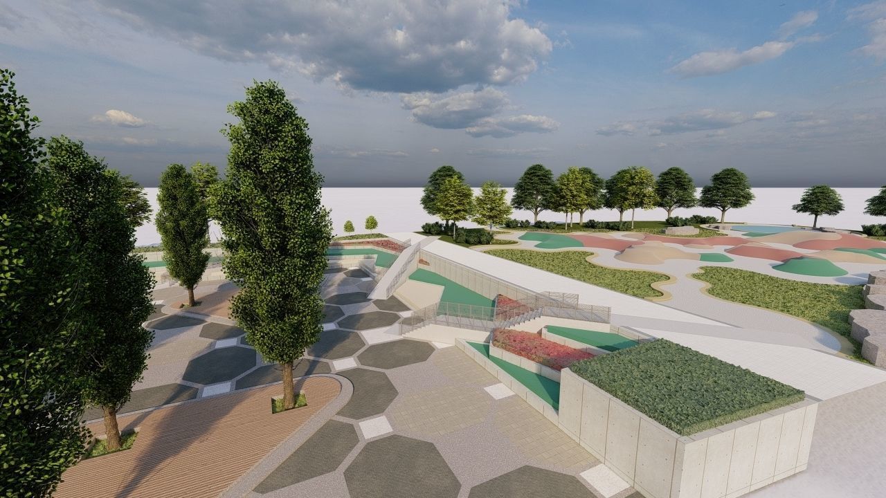 City park-Park-landscape 3D model_12