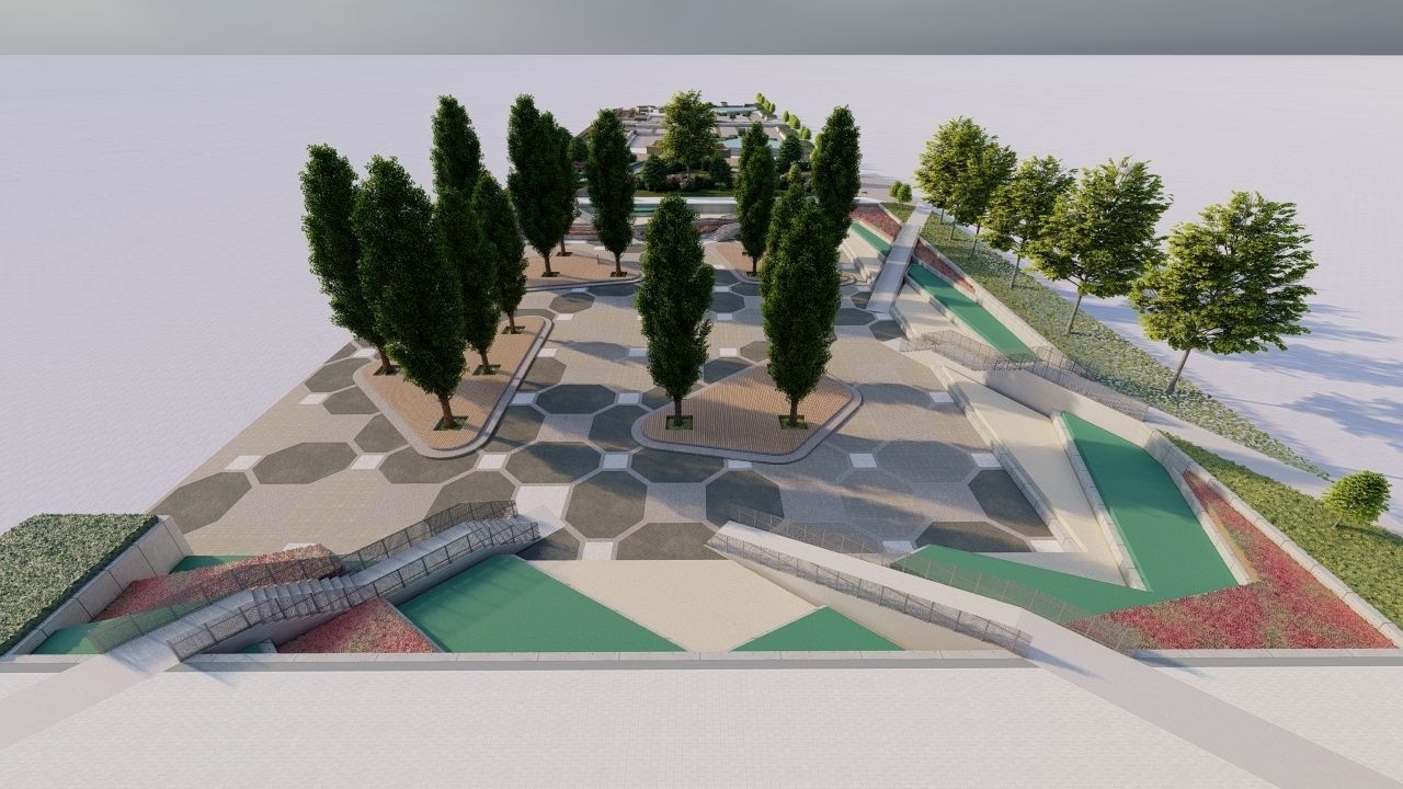 City park-Park-landscape 3D model_10