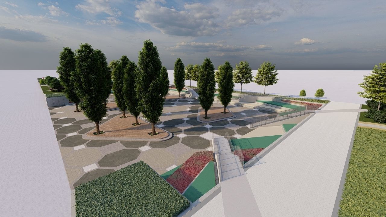 City park-Park-landscape 3D model_2