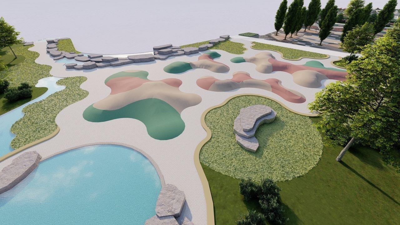 City park-Park-landscape 3D model_8