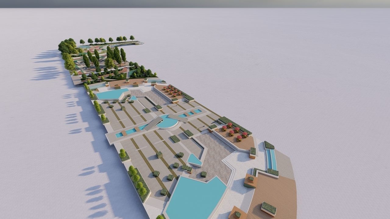 City park-Park-landscape 3D model_21