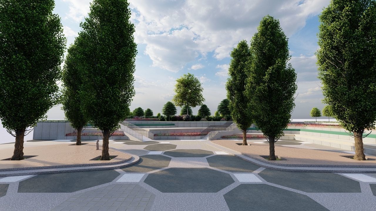 City park-Park-landscape 3D model_16