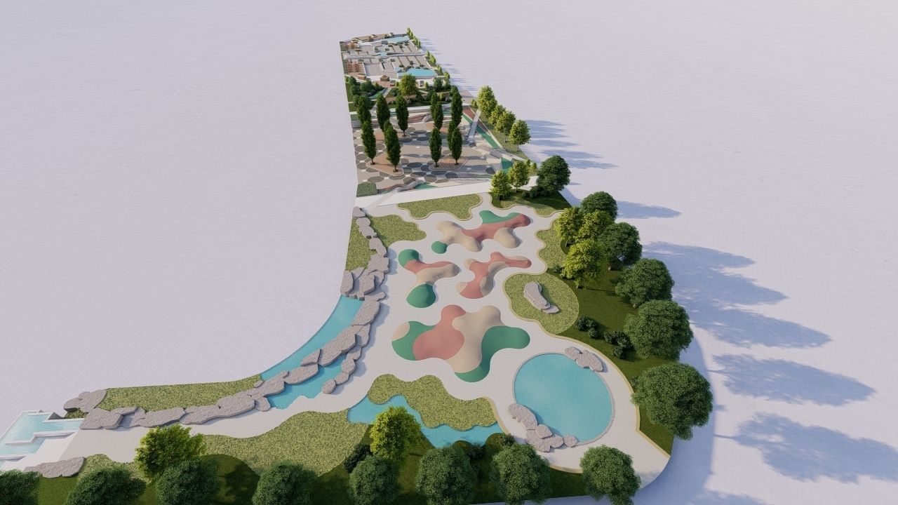 City park-Park-landscape 3D model_3