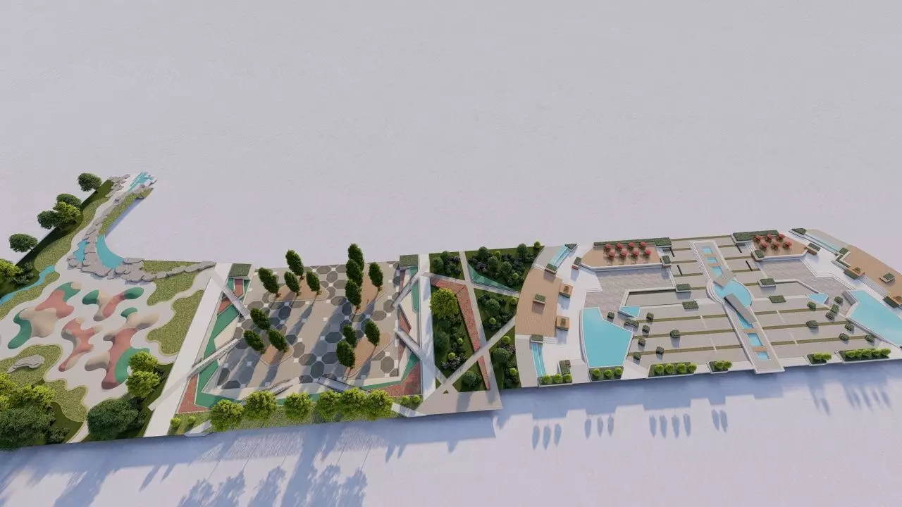 City park-Park-landscape 3D model_0