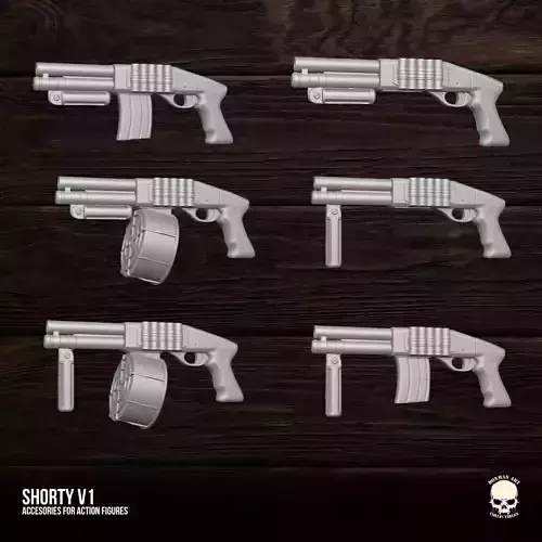 Shorty kit 3D printable files for Action Figures 3D print model