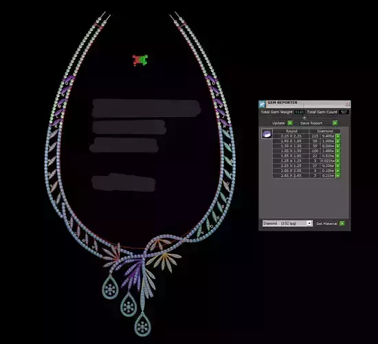 Popular MissGrand Necklace 3D print model