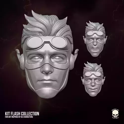 Kid Flash fan art 3D printable File For Action Figures