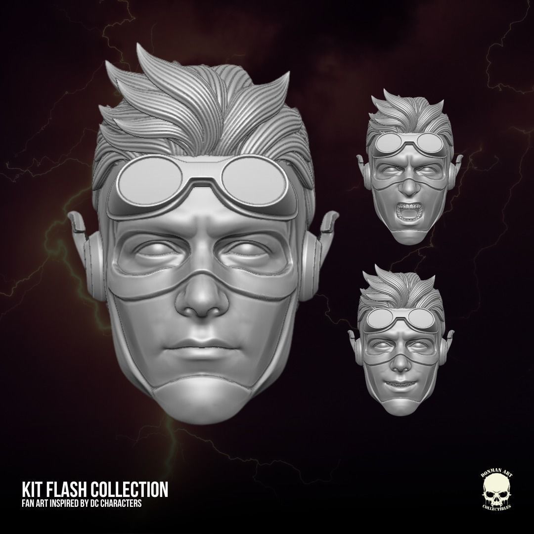 Kid Flash fan art 3D printable File For Action Figures 3D print model_4