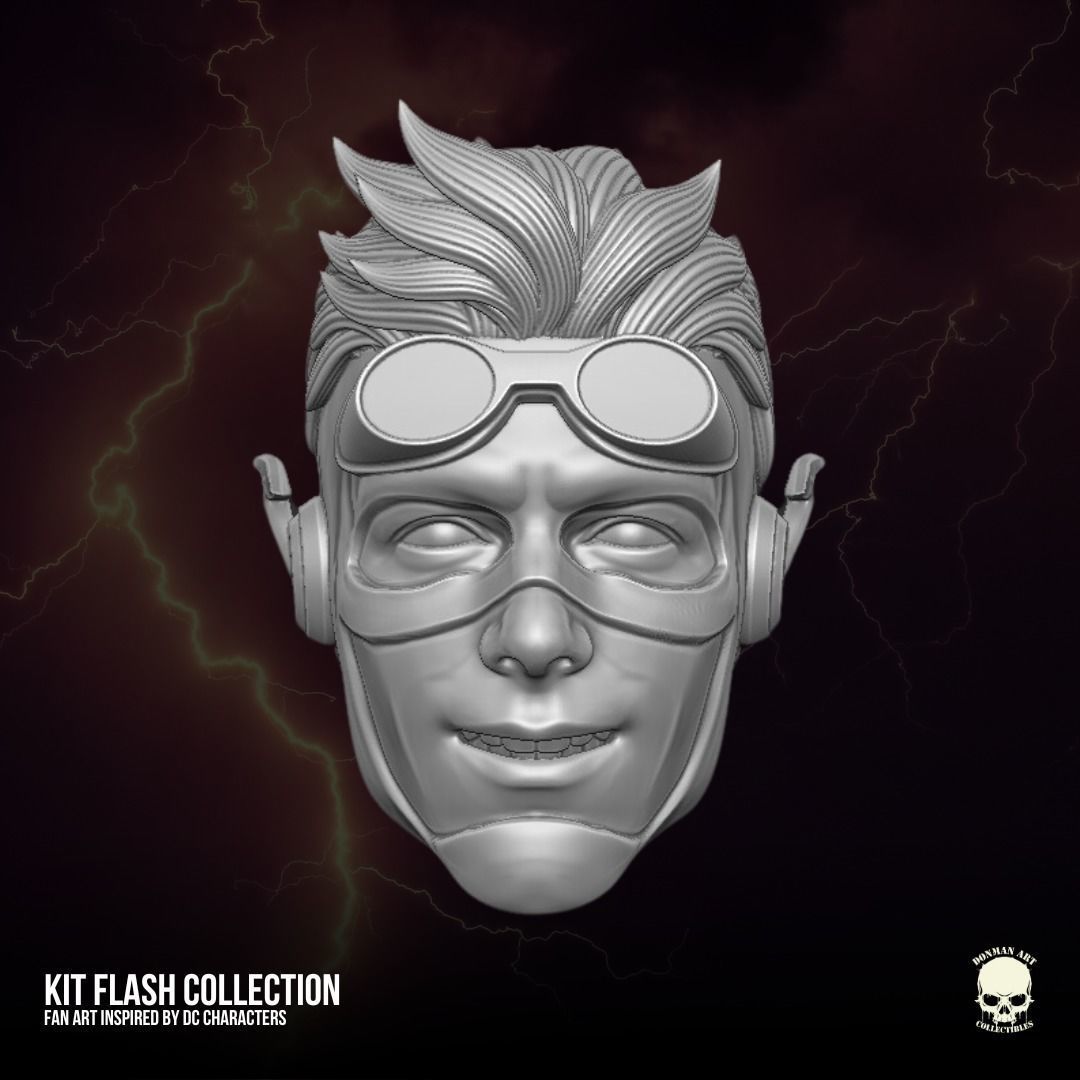 Kid Flash fan art 3D printable File For Action Figures 3D print model_3