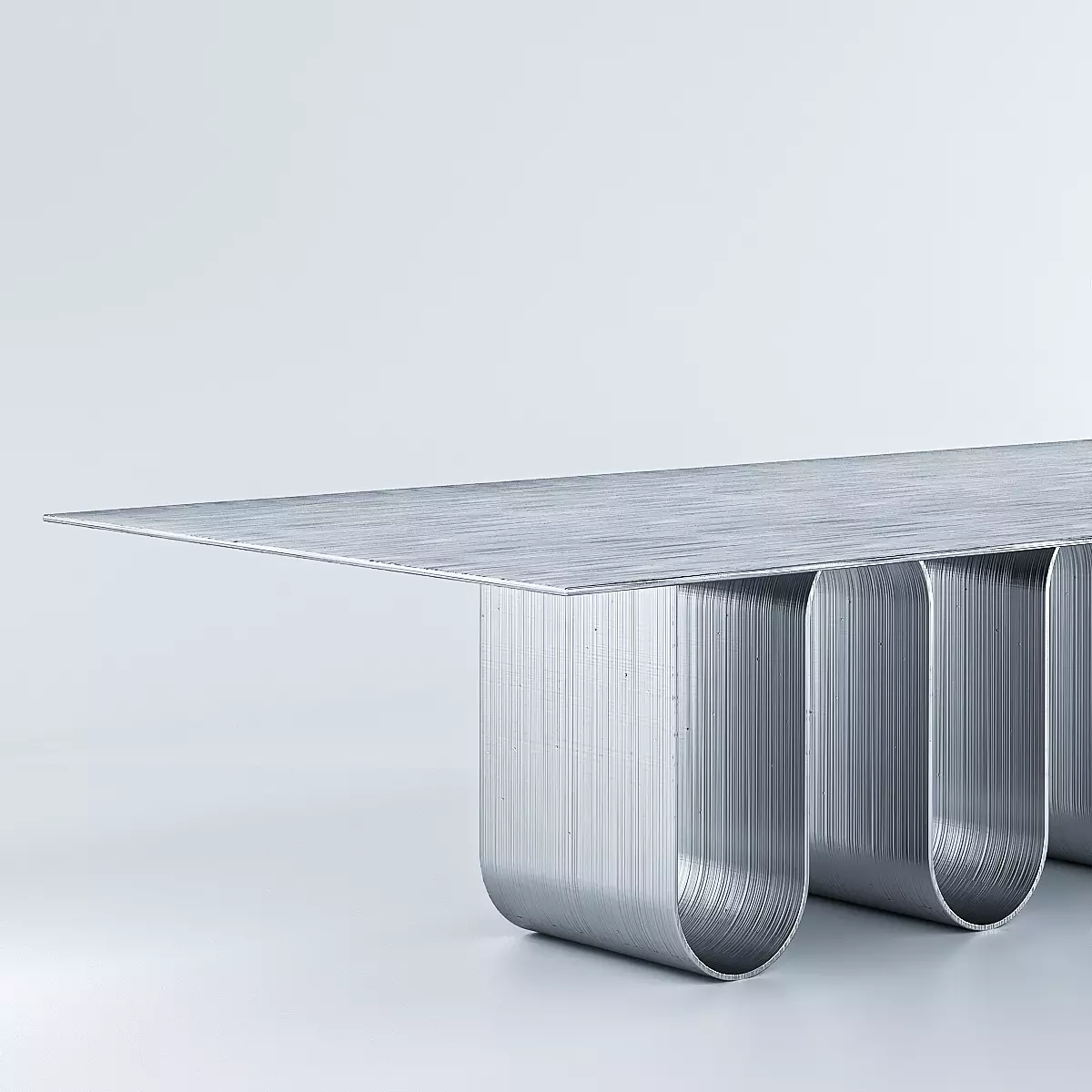 ETERNITY TABLE STAINLESS STEEL 3D model