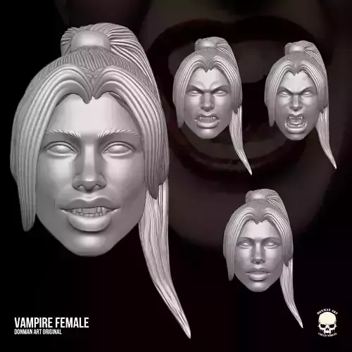 Female Vampire  donman Art 3D printable files for Action Figures