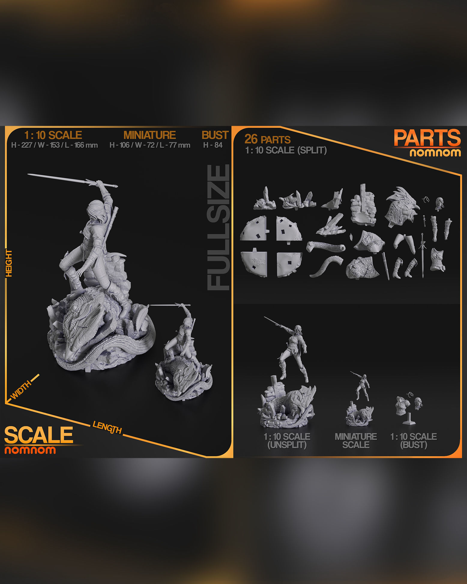 Ciri - The Witcher 3D print model_4