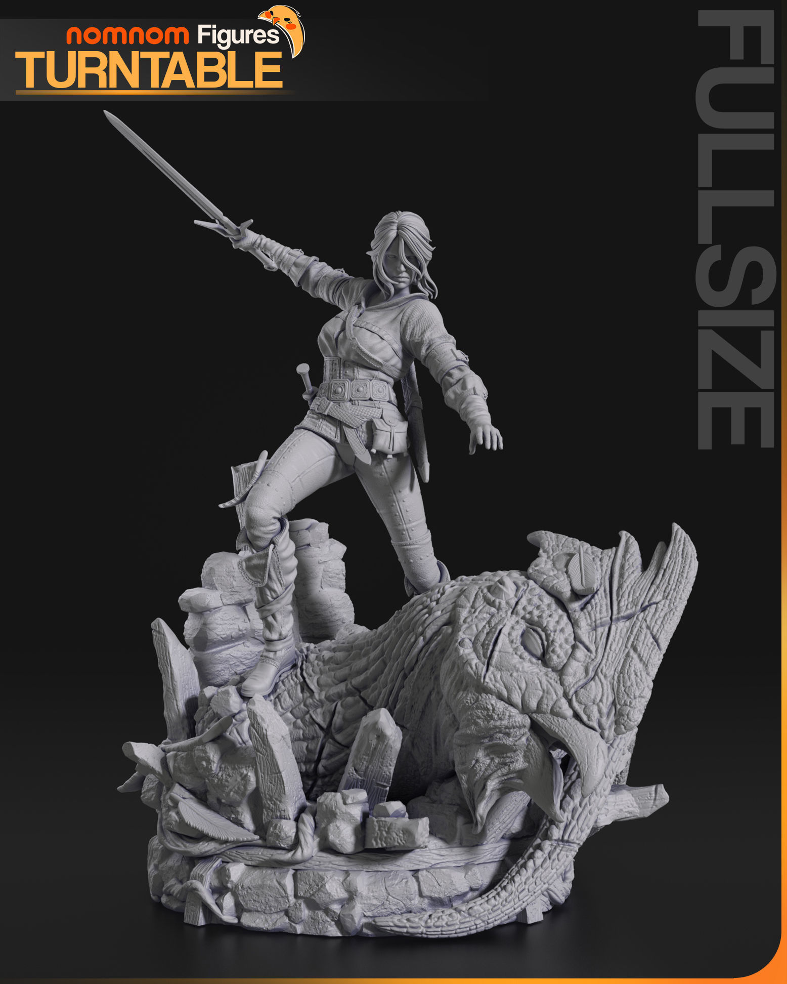 Ciri - The Witcher 3D print model_5