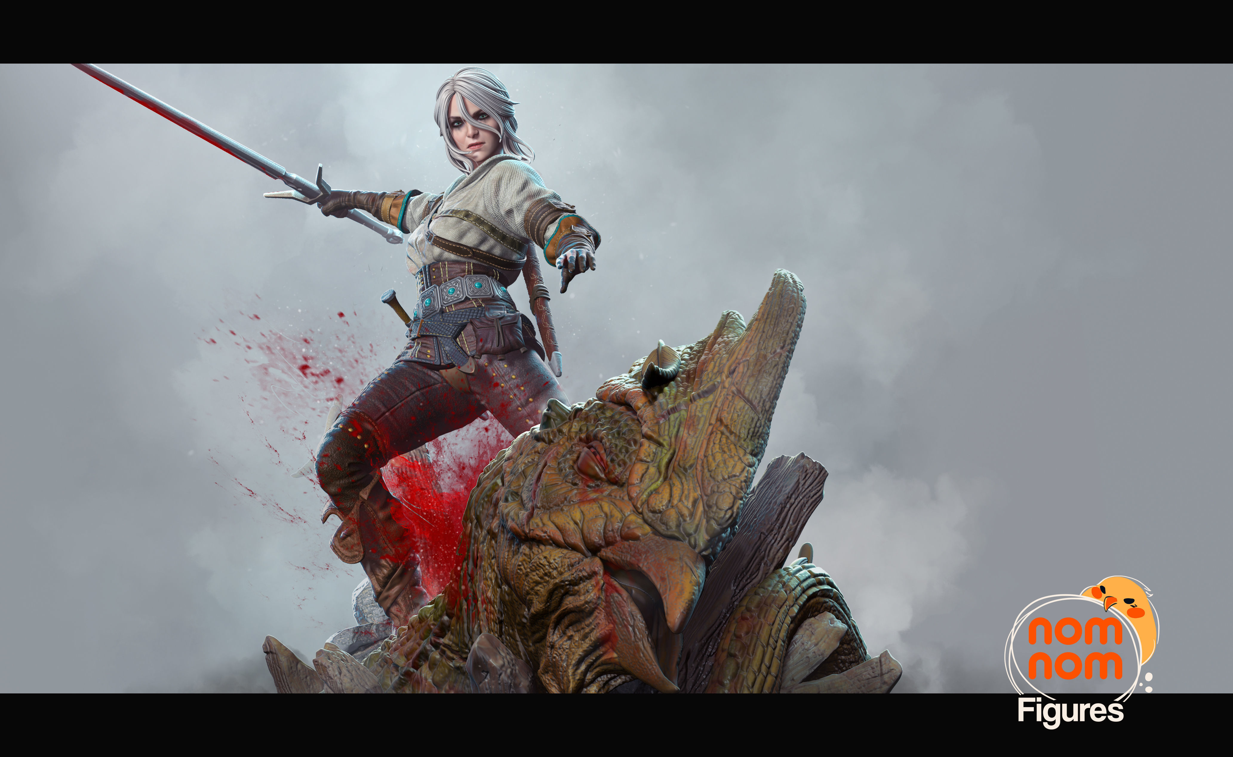 Ciri - The Witcher 3D print model_1