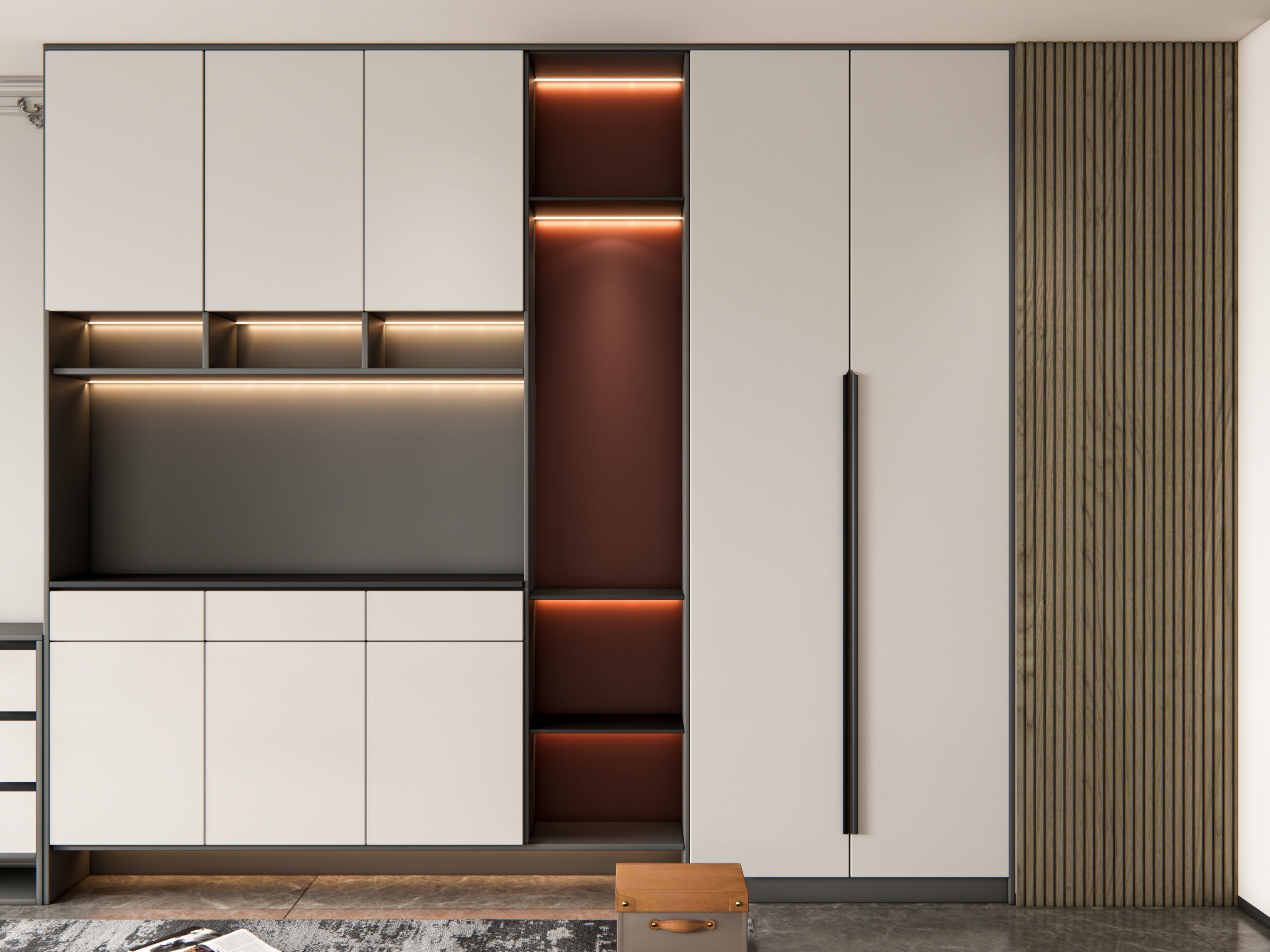 Entryway hallway entrance hall corridor furniture 12 3D model_4