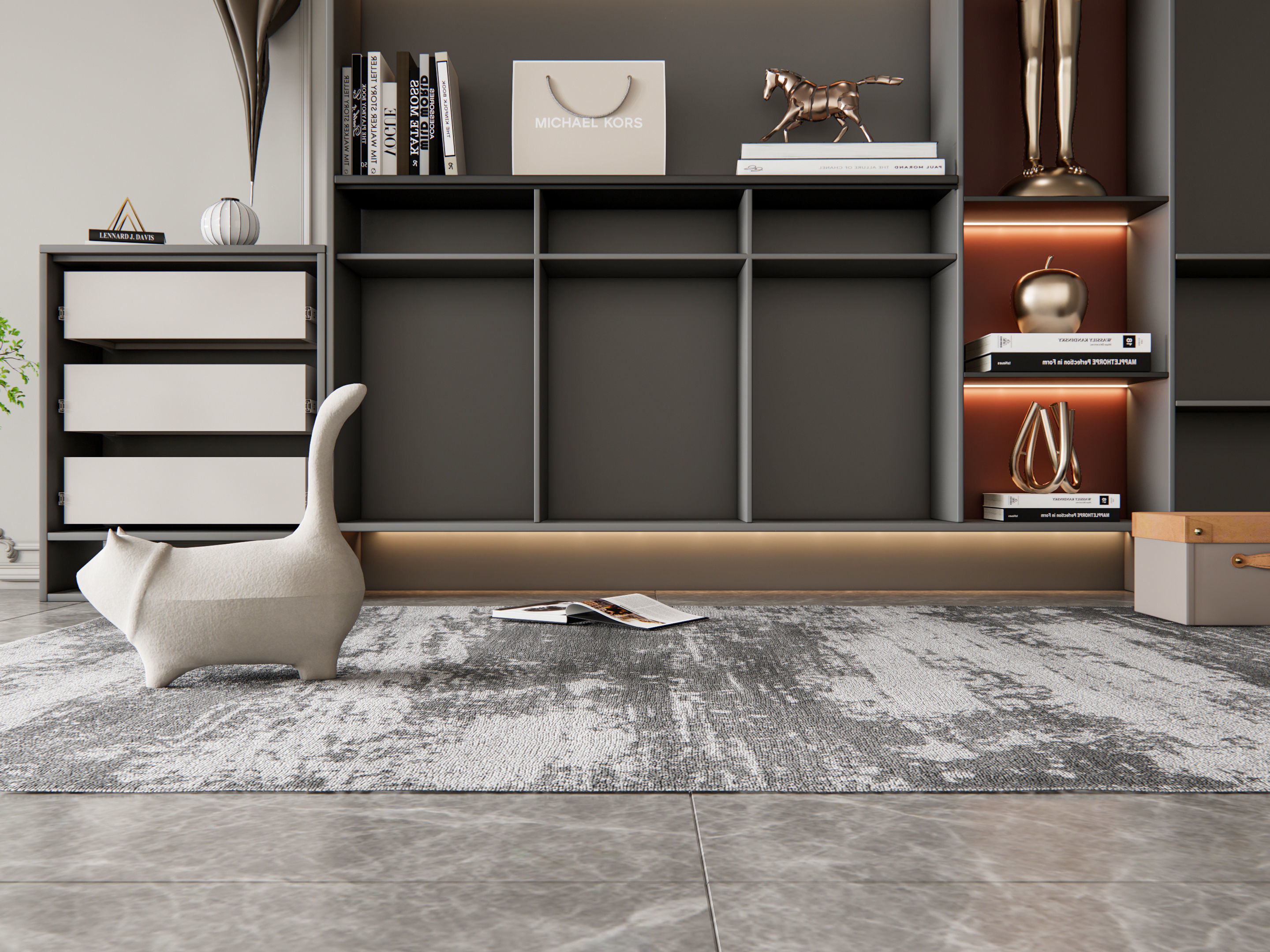 Entryway hallway entrance hall corridor furniture 12 3D model_13