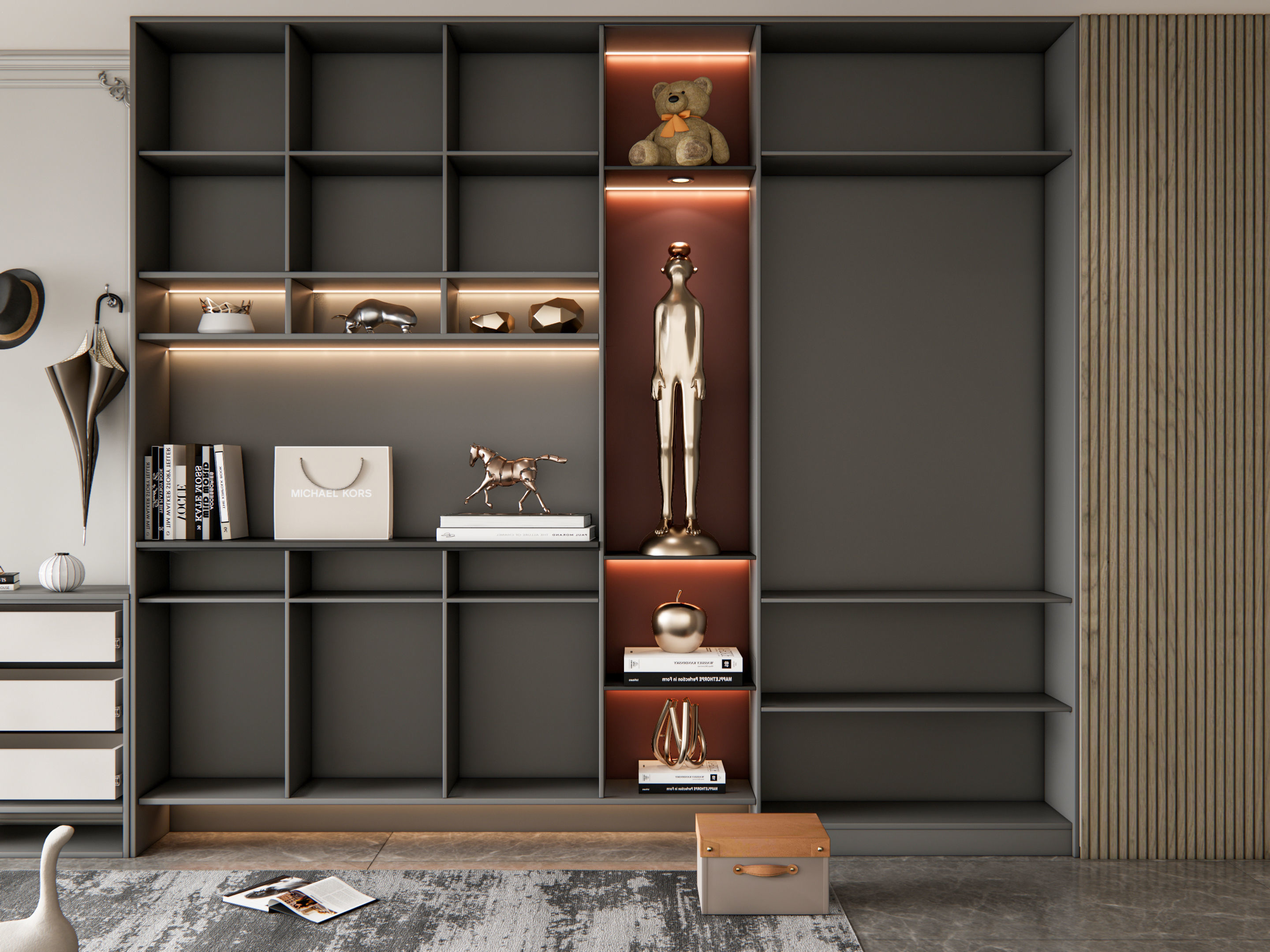 Entryway hallway entrance hall corridor furniture 12 3D model_3