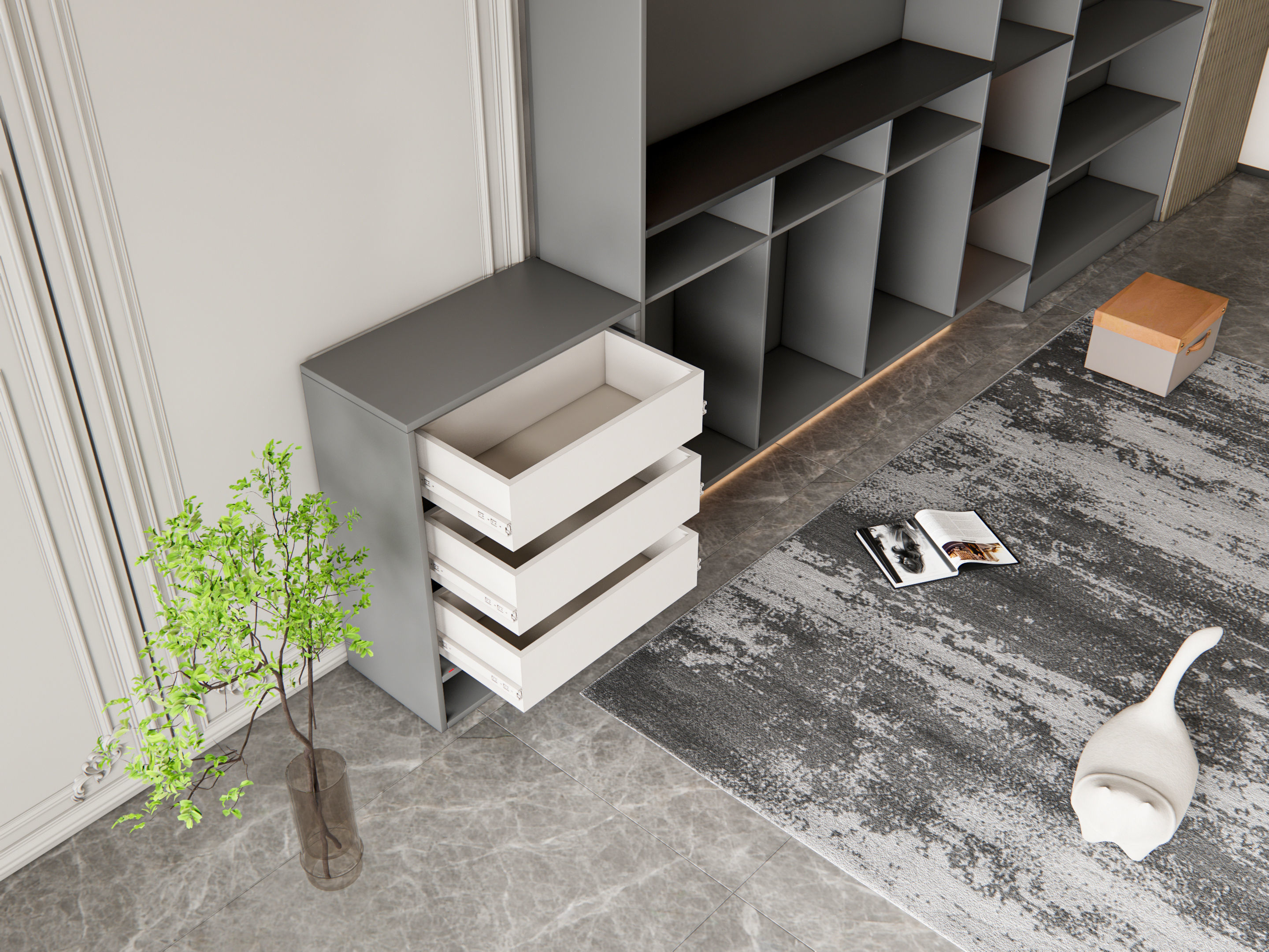 Entryway hallway entrance hall corridor furniture 12 3D model_19