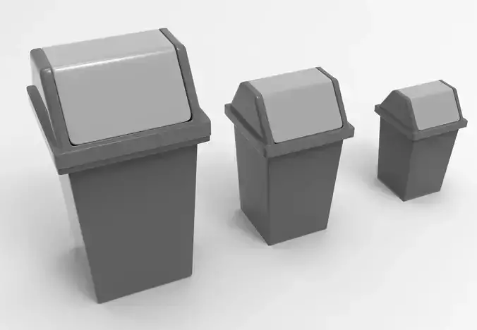 RUBISH BIN 02 3D model