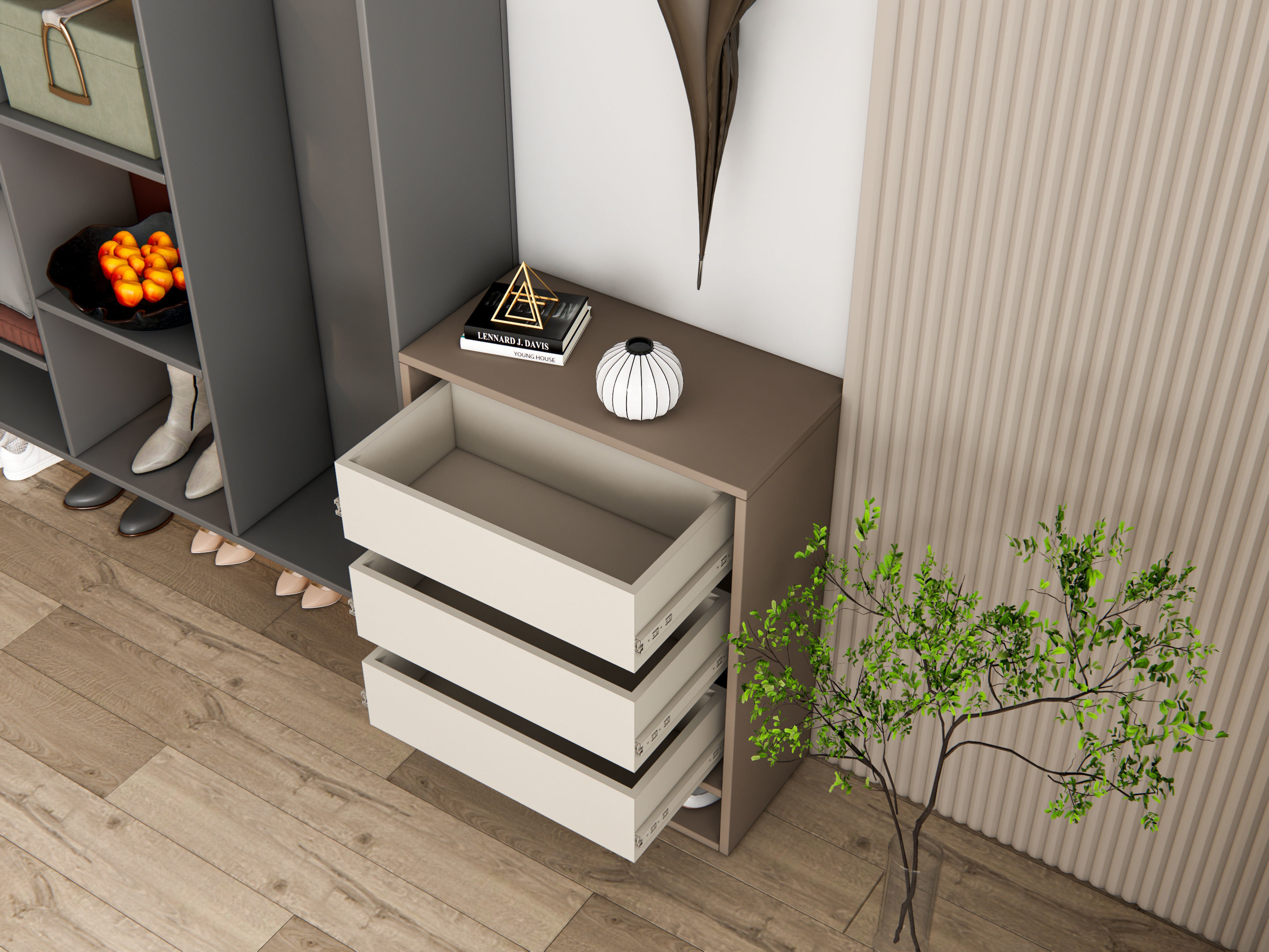 Entryway hallway entrance hall corridor furniture 13 3D model_11