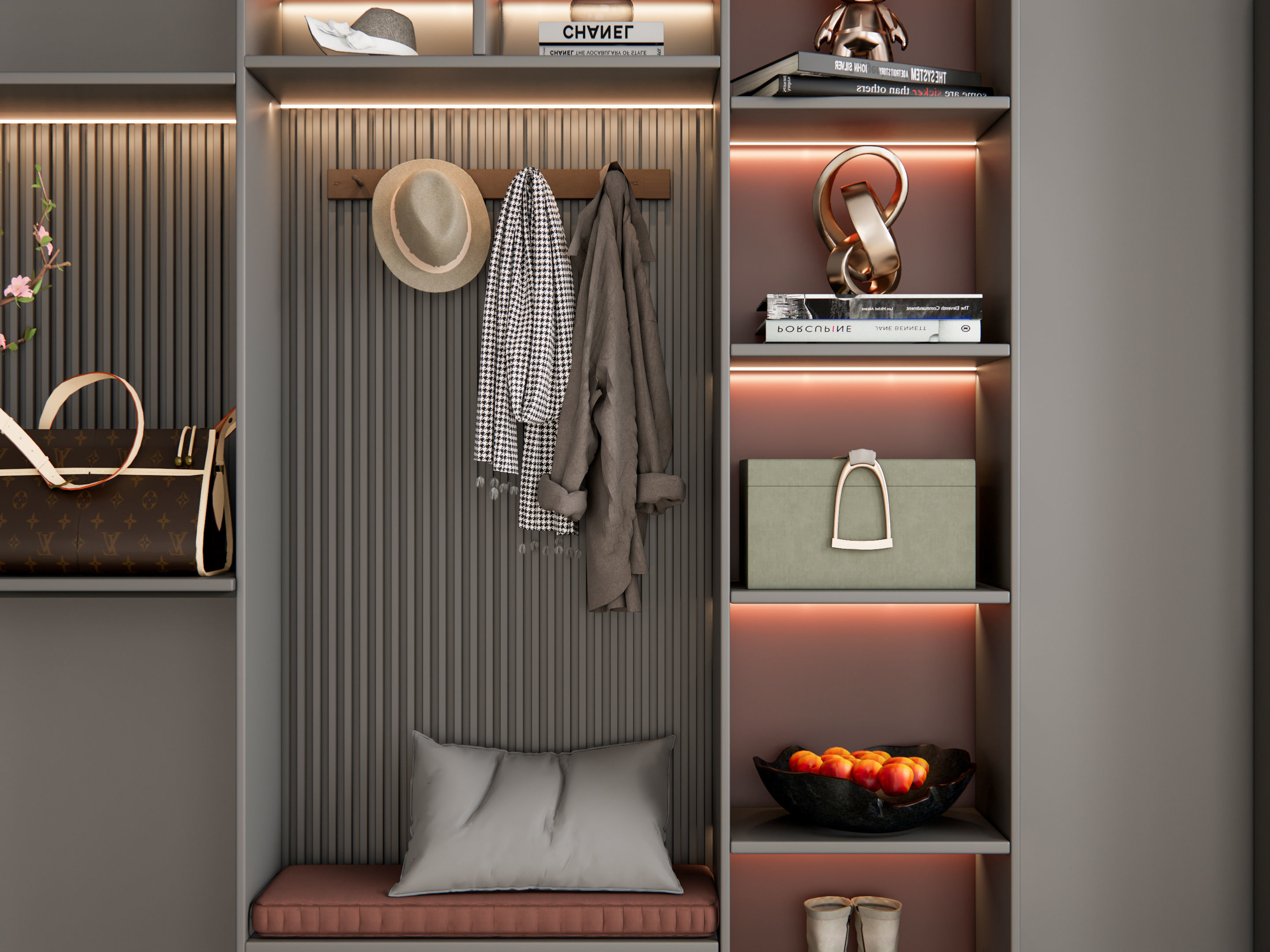 Entryway hallway entrance hall corridor furniture 13 3D model_8