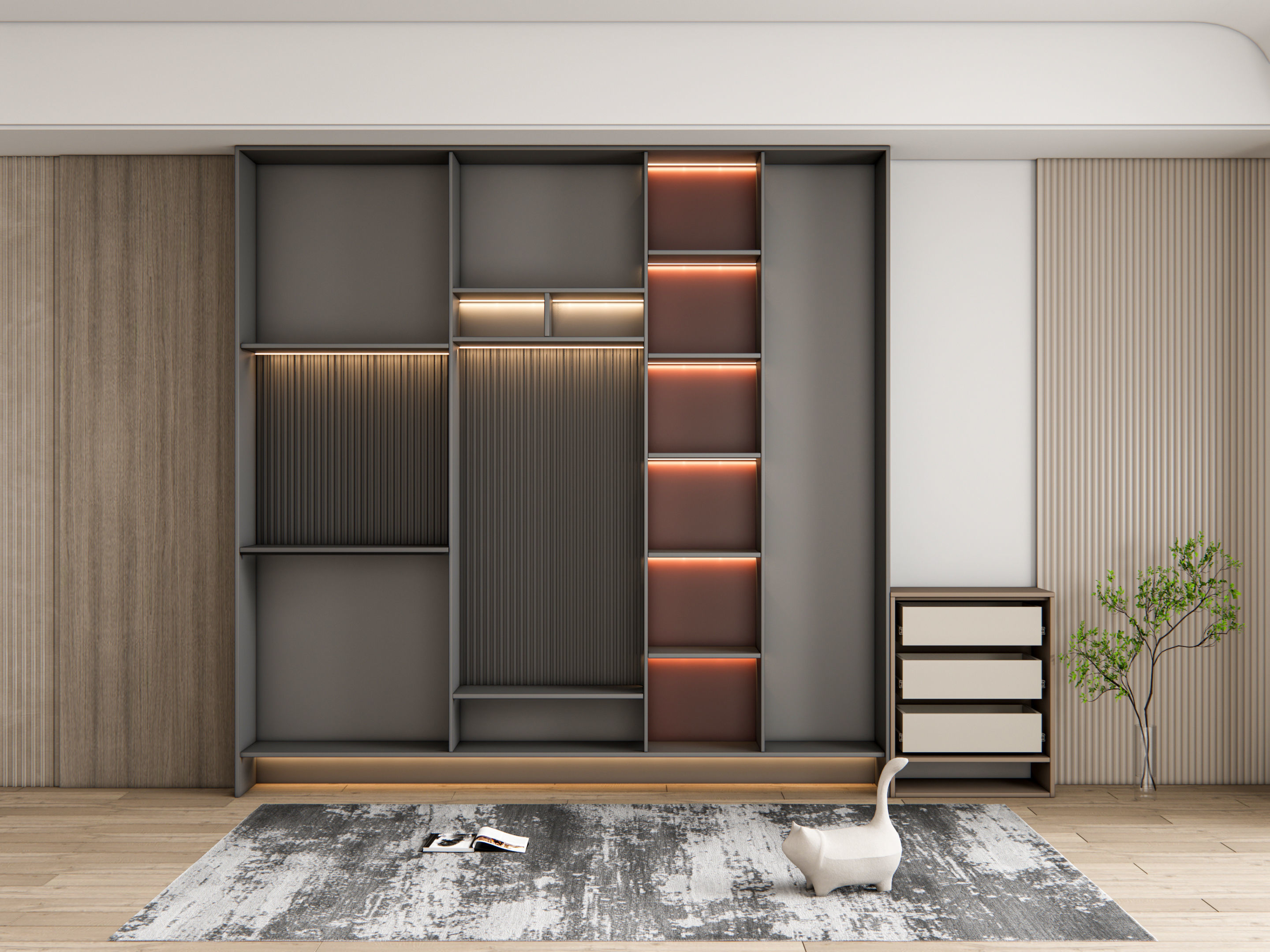 Entryway hallway entrance hall corridor furniture 13 3D model_3