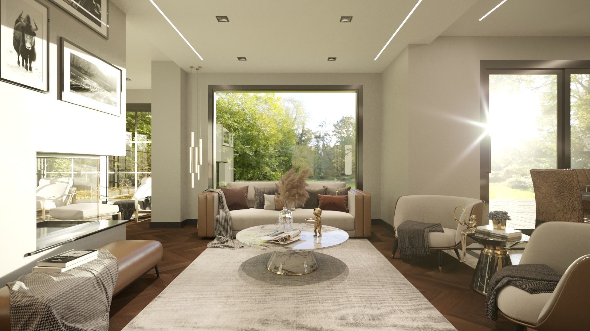 Living Room Design 030 3D model_1